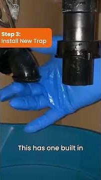 Replace Trap Under Sink-No Tools Required!