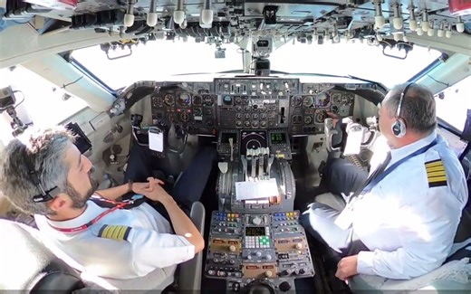 经典波音747-200有史以来最高质量的驾驶舱视频! ! !