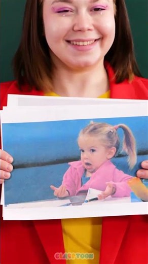 Laugh-Out-Loud Lesson: Kids Copy Funny Pics! 🤣📸🎓 #Shorts #Kids #School