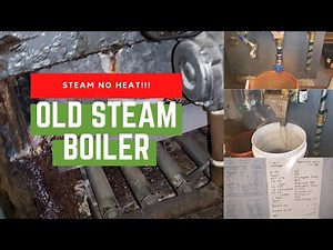 40 Year Old Steam Boiler No Heat! Replacing Circulator on Burnham Hydronic Boiler and Purging Zone