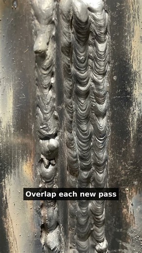 Why are there grooves between my weld passes?