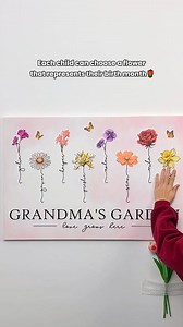 🎁 Grandma's Garden: Personalized Canvas for Mom Grandma 💓 Unique and Meaningful💓👇🏻👇🏻Shop Now👇🏻👇🏻 | DoyoBest