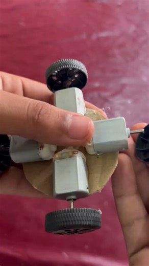 DIY Mini Electric Car Using DC Motor and Battery | Easy Science Project 🚗⚡