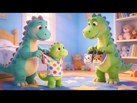 Cute Baby Dino Rhyme 🦖 | Fun Dinosaur Song for Toddlers & Babies