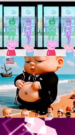 Peppa Pig and Baby Boss x Coffin Dance | Tiles Hop Game →👤 #Tiles_Hope_Monster #usa #funny