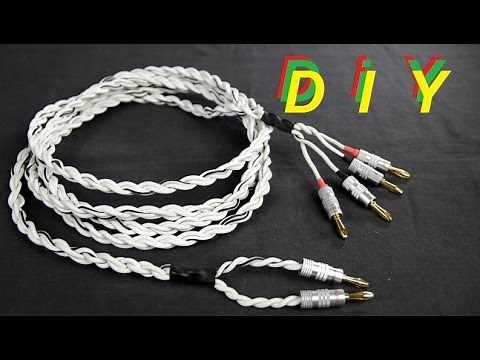 How To Make Bi-wire Speaker Cables - DIY Speaker Cables #DIY9