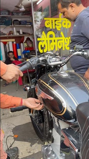 Lamination change karva di😌 #bulletmodifiedstandard