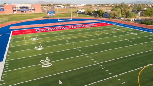 9.4K views · 51 reactions | Real promo video coming soon...but we are excited to reveal the NEW Alva Hawkins Field at Larry Delbridge Stadium! Come on out tonight as we host our first home game on our brand new field! New Look, New Lights, New Field!! Let's Go Bears...BEAR DOWN! | Coolidge Unified School District | Facebook