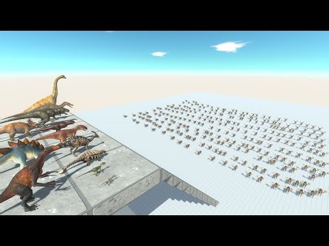 400 Moose vs Carnivore & Herbivore Dinosaurs — Can They Survive the Stampede? | Battle Simulation