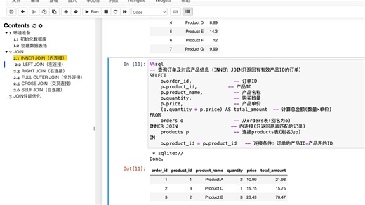 A15 SQL——INNER JOIN、LEFT JOIN、RIGHT JOIN、FULL OUTER JOIN、CROSS JOIN、SELF JOIN