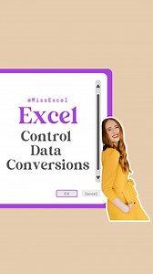 Turn off automatic data conversions 🔢💯 | Miss Excel