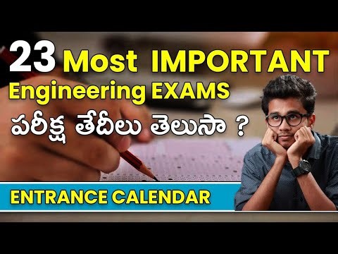 Which Entrance When? ENGINEERING ENTRANCE CALENDAR | JEE MAINS | EAPCET | VIT | SBR TALKS