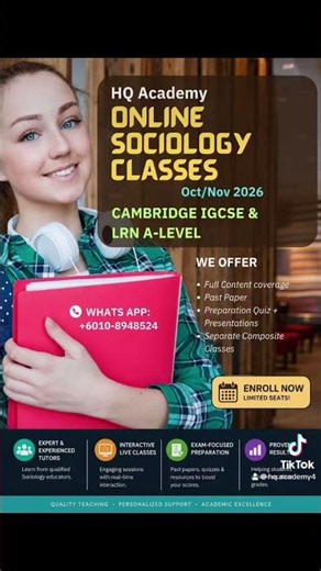 Online A level sociology classes Crash course join now