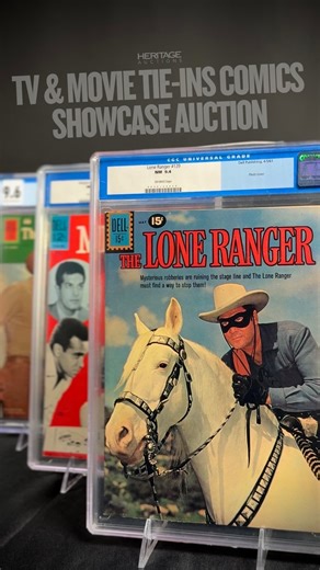 This week’s Movie Tie-Ins Comics Showcase Auction spotlights more than 100 CGC-graded 20th-century TV and movie tie-ins from Dell, Gold Key, DC, and beyond 📺 🔗 HA.com/40336 | #HeritageAuctions | Heritage Comics