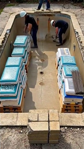 Ruined Pool ➜ Luxury Infinity Pool in 30 Seconds 🤯 #Shorts #Timelapse #PoolRestoration #asmr