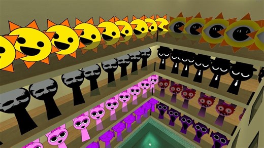 整个 Sprunki Nextbots 酒店都在追我！