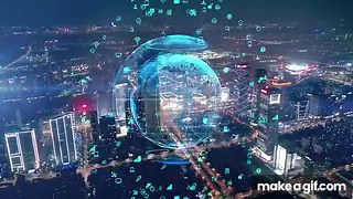 Smart City Digital City Video on Make a GIF