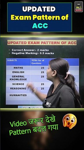 ACC Exam Update 📢 | New Pattern You Must Know! #ACCExam #ACCPatternUpdate #ACC2025