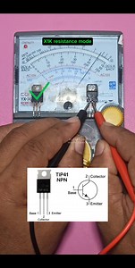 165K views · 1.9K reactions | Normal and Damaged NPN Transistor testing using Analog tester in X1K resistance mode. #reels #electronics #diy #Technology #creative #experience #ideas #diyproject | Electronics World Learning | Facebook