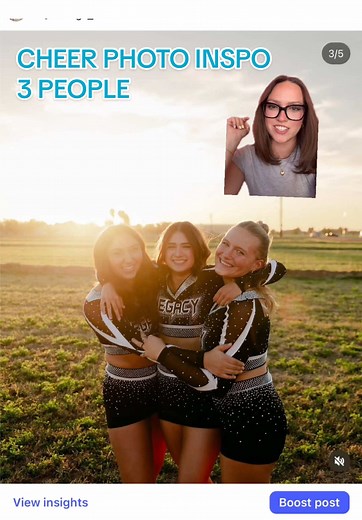 Cheer Photo Ideas for Teams of Three