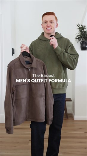 Nothing beats an easy formula that always looks good 🙌 casual to elevated, warm weather or cold weather, or anything in between. The possibilities are endless and it always looks sharp. #mensfashion #mensstyle #mensstyleguide #mensstyletips #outfitformulas