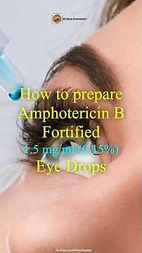 AMPHOTERICIN B 1.5 mg/ml (0.15%) Fortified Eye Drops.