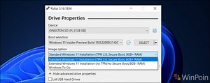 Rufus 3.16 Bawa Fitur Untuk Matikan TPM dan Secure Boot Requirement di Windows 11