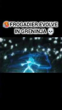 Ash Frogadier Evolve into Ash Greninja 💀📈 #ash #viral #greninja #ashgreninja #pokemon