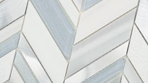 MSI Harlow Chevron 12 in. x 12 in. x 0.32 in. Glass/Stone/Metal Mesh-Mounted Mosaic Wall Tile (10 sq. ft./Case) SGLSMT-HARCH8MC