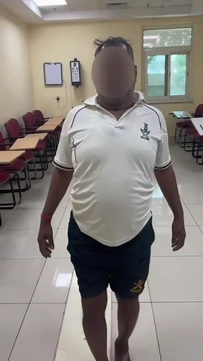 Trendelenberg gait. It is an abnormal gait that occurs due to weakness of the hip abductor muscles.