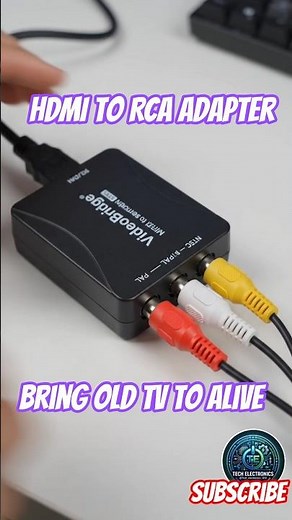 Connect Fire TV Stick to ANY Old TV! 📺 (HDMI to RCA Converter) #androidtv #smarttv #tvbox #hdtv #iot