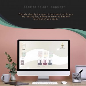 Windows Desktop Icon Pack Mac Icons Folders Desktop Organizer Windows 11 Icon School Folder Icons MacBook Organize Folder Desktop Icons Pack - Etsy