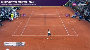 Quick Feet ✅ Quick Hands ✅ Quick Thinking ✅ Simona Halep's big point in the Rome semifinals is your pick for shot of the month! | WTA