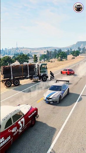 Realistic Highway Car Crashes🚗💥 #realisticcarcrashes #carcrashes #beamngdrive