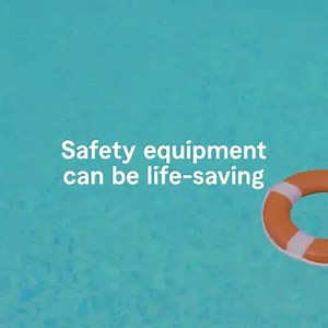 If you’re making the most of your backyard pool this year, always keep a life preserver ring, shepherd’s hook and CPR instructions poolside. | State Farm