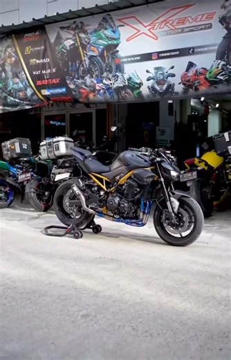 Kawasaki z900 all accessories installation video 😮#shorts #automobile #bikelife #modified