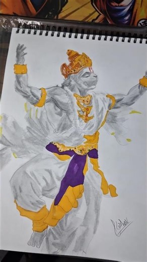 drawing hanuman ji 🙏#shorts#hanumanji