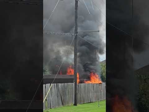 Explosion in Sugar Land, Texas | Fire & Second Blast Caught on Video...Powerlines Down