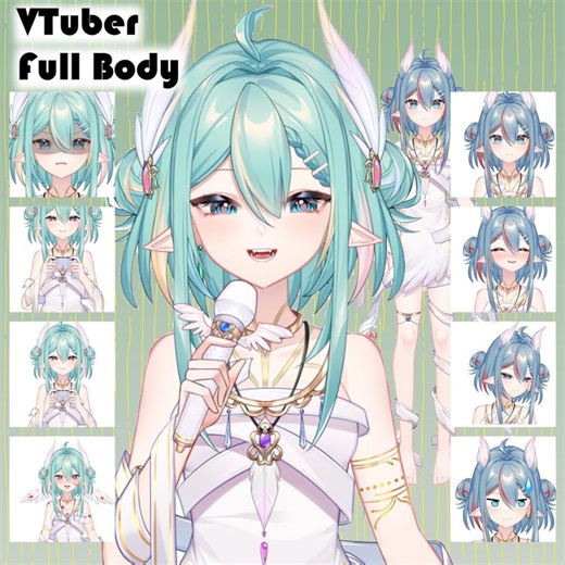 Elf Vtuber Model – Ready to Use, Full Body, Vtube Studio - Etsy
