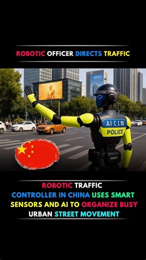 globebuzzdaily on Instagram: "China is stepping into the future of urban mobility with its robotic traffic controller, a cutting-edge innovation designed to bring order to some of the world’s busiest streets. 🚦🤖 Equipped with smart sensors, real-time monitoring, and advanced AI, this robot can analyze traffic flow instantly, manage congestion, guide pedestrians, and even respond to unexpected situations with remarkable precision. By replacing manual efforts with automation, these intelligent r