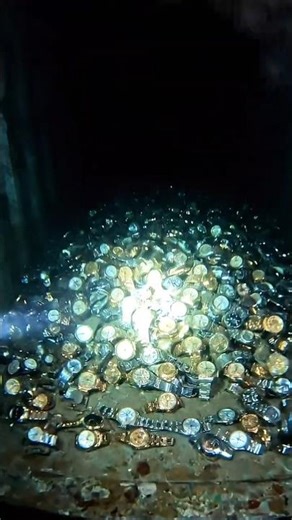 Diver Finds Scattered Luxury Watch Boxes Inside Sunken Container