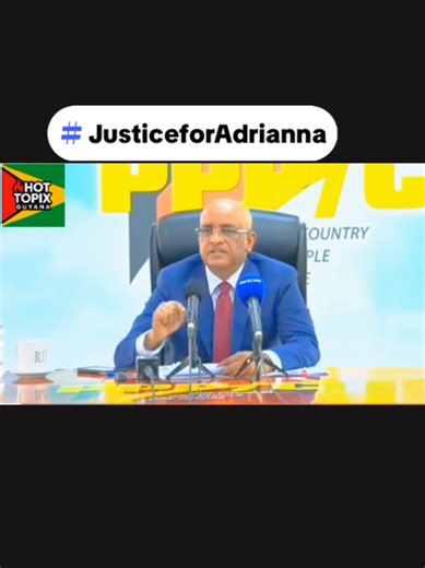 WATCH: VP Bharrat Jagdeo dismantles the GPF’s ‘kidnapping’ claim in Adrianna Younge’s case. Facts over fiction. #JusticeForAdrianna #HotTopixGuyana #GuyanaNews #FYP #GuyanaNews #caribbean
