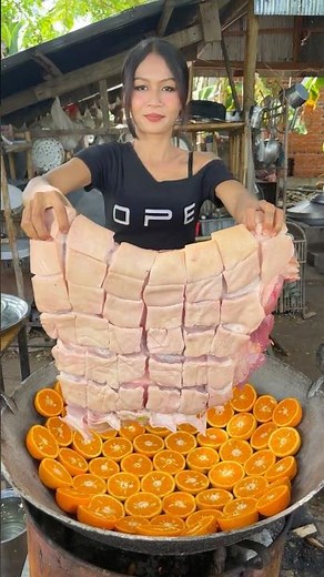 How to cook pork with orang and sauce recipe