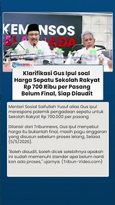 Viral Sepatu Sekolah Rakyat Harga Rp 700 Ribu Per Pasang, Gus Ipul: Belum Final Masih Lelang