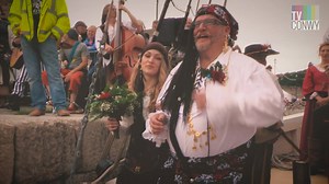 4.6K views · 43 reactions | It was an absolute privilege to be part of this momentous occasion - Conwy's first pirate wedding, which took place aboard the beautiful tall ship Vilma. Dave Morgan and partner Laura ( also known as " Cap’n Clyde" and " Shipmate Bonnie " ) tied the knot amidst a throng of excited onlookers, with a band of pirates, naval officers, tourists, two stilt walkers and the odd parrot - all joining in to wish the happy couple all the very best! | TVConwy | Facebook