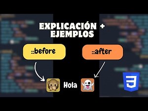 Como usar after y before css