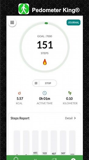 Meilleure application de podomètre pour Android - Pedometer King