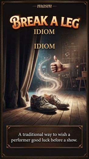 masm idiom:- break a leg