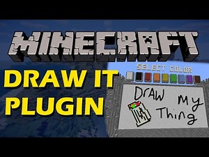 Draw my thing minigame in Minecraft with DrawIt Plugin