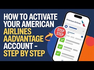 How to Activate Your American Airlines AAdvantage Account – Step by Step